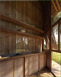 อีโค่ โฮสปาทิลิตี้ Airbnb แกลมปิ้ง 40 HC วิลล่าเรือนกระจก N2 บ้านสำเร็จรูปไม้ไผ่ หลังคาทรงจั่ว วิว 180 องศา รีสอร์ท บังกะโล - Product Image 5