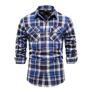 Chemise en flanelle pour homme à manches longues boutonnée 2026 – Style décontracté et streetwear – Vêtements pour homme - Product Image 1