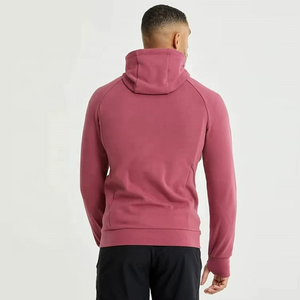 เสื้อแจ็คเก็ตวิ่งออกกำลังกายผ้าฟลีซสีพื้นแบบสลิมฟิตสำหรับผู้ชาย มีซิปและกระเป๋า พร้อมลายพิมพ์ดิจิทัล ขายส่ง - Product Image 1