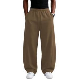 <b>Men</b> Cotton Sweat Pants Straight Leg <b>Trousers</b> Elastic Waist Casual Sports Joggers With Deep Pockets Soft <b>Lounge</b> Bottoms Wholesale - Product Image 2