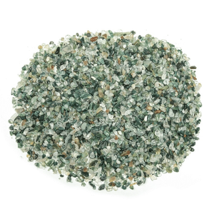 Cuentas de Piedras Preciosas Naturales al por Mayor, Virutas de Ágata Musgosa Pulida para Joyería, Artesanía Curativa, Decoración del Hogar con Estilo Amoroso - Product Image 1