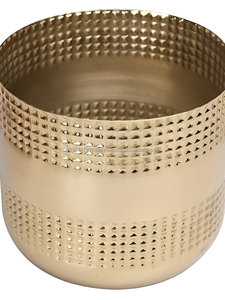 Maceta martillada de oro duradero de alta calidad para interior/exterior, sala de estar, balcón, jardín, maceta, decoración del hogar, suelo de diseño - Product Image 5