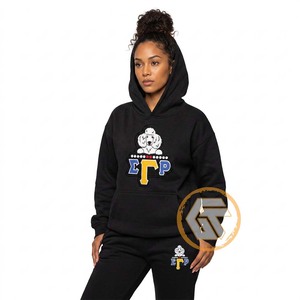 Survêtement personnalisé Sigma Gamma Rho pour femme, en molleton de coton brodé, à capuche, grande taille, léger, de haute qualité, pour sororité - Product Image 6