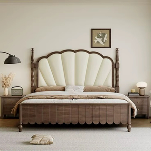 Base de Cama Moderna de Madera de Mango Tamaño Completo con Soporte de Lamas de Madera Sólida, Duradera y de Fácil Montaje - Product Image 1