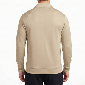 Manufacture Training Fleece Jacket Men Turn Down Collar Track <b>Zipper</b> Jackets Men's 100% Polyester Sports Training Jackets Men - Product Image 3