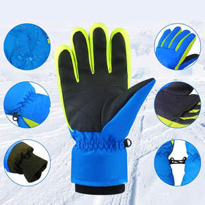 Unisex Full Finger Ski Snowboard <b>Gloves</b> <b>Waterproof</b> <b>Thermal</b> Insulated Breathable Touchscreen Compatible Hook Loop Closure Lanyard - Product Image 5