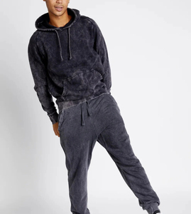 Men's Winter Acid Sunfaded Wash <b>Soft</b> Organic Cotton Fleece Oversized Streetwear <b>Hoodies</b> & Sweatshirts - Product Image 6
