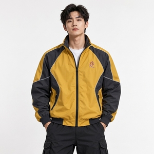 Veste coupe-vent pour homme, de haute qualité, légère, respirante, imperméable, coupe-vent, hiver, à capuche, réversible, séchage rapide - Product Image 1