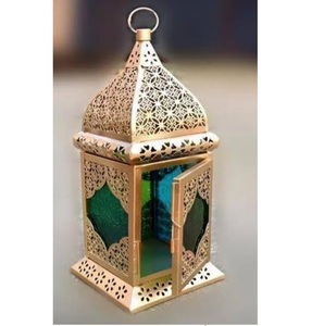 Royal Looking Handcrafted Designer <b>Large</b> Size <b>Candle</b> Holder Lantern Set of 2 Designer Unique Customized Lantern - Product Image 3