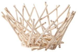 Bol en bois artisanal décoratif, style nordique, panier de service décoratif, design artisanal en bois naturel, idéal pour offrir - Product Image 6
