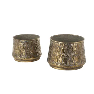 Jarrón Decorativo de Hierro con Textura de Martillo, Diseño Moderno, Minimalista, Color Gris Mate, Alta Calidad, Diseño Costero, Ecológico, Hecho a Mano - Product Image 1