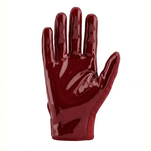 Red Rhinestone Sports <b>Gloves</b> Wrist Length Breathable Polyester Men's Football Receiver <b>Glove</b> Sporty Style Spring Autumn - Product Image 6