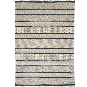 Alfombra Plana Tejida a Mano de Estilo Bohemio de Algodón NYKO MART BJTH-10, Ecológica, Antideslizante, Reutilizable y Lavable para Sala de Estar y Dormitorio - Product Image 2