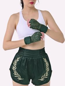 กางเกงมวยไทยผู้หญิงรุ่นใหม่ปี 2026 ผลิตจากโพลีเอสเตอร์ 100% ปรับแต่งด้านหน้าได้ ชุดฝึกซ้อม MMA บริการ OEM ระบายอากาศได้ดี - Product Image 3