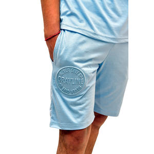 Fabricante de Ropa Personalizada para Hombre, Conjuntos de Camisetas y Pantalones Cortos, Trajes Deportivos Extra Grandes con Estampado en Relieve, Conjuntos de Verano de 2 Piezas - Product Image 5