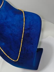 Cadena Bahubali de oro macizo de 22 quilates para hombres y mujeres, collar de eslabones de oro amarillo auténtico, joyería fina para uso diario, regalo unisex - Product Image 2