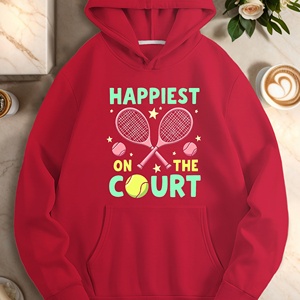 เสื้อฮู้ดลำลองของผู้หญิงมีความสุขที่สุดในการออกแบบศาล - Product Image 3