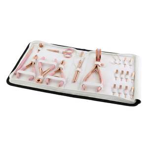 Kit Profesional de Herramientas para Extensiones de Cabello en Oro Rosa, Alicates de Micro Anclaje, Enhebrador de Bucles, Set de Salón de Acero Inoxidable Personalizado - Product Image 1