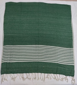Fabricante de Toallas de Playa, Toalla Foutah de Hilo de Algodón Teñido con Rayas y Flecos - Product Image 3
