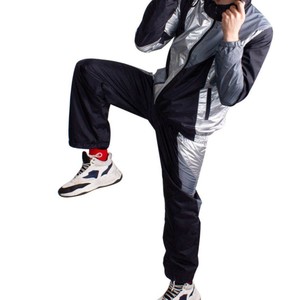 Survêtement coupe-vent résistant à l'eau avec doublure en maille et pantalon fuselé conçu pour les activités de plein air et la mode Streetwear - Product Image 2