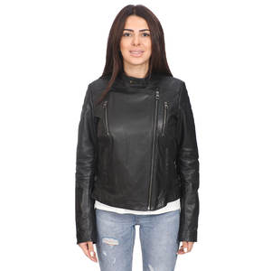 Nuevas Chaquetas de Cuero para Motocicleta para Mujer, Chaqueta Negra con Cremallera para Mujer, Talla Grande, Abrigo de Otoño para Mujer - Product Image 5