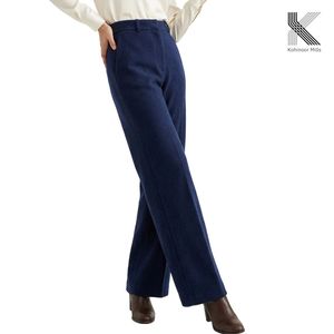 Pantalones de Trabajo para Mujer, Gruesos, de Algodón y Elastano, Tipo Moleskin, para Invierno, Oficina, OEM, ODM - Product Image 1