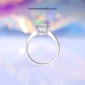 Simple Style 925 Sterling <b>Silver</b> <b>Ring</b> <b>Set</b> for Women Shiny Geometric Zircon Open <b>Rings</b> Rhodium Plated - Product Image 4