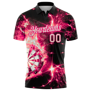 เสื้อดาร์ทแขนสั้นผู้ชายไซส์ใหญ่ ผ้าโพลีเอสเตอร์ 100% ระบายอากาศ แห้งเร็ว ป้องกันรังสียูวี พิมพ์ลายดิจิตอลตามสั่ง - Product Image 2