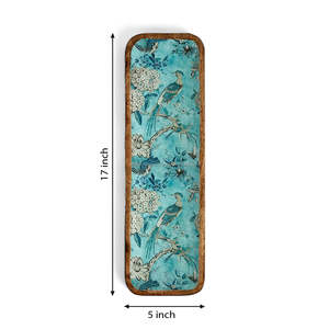 Bandeja de madera natural para servir, plato de madera rústico, tabla de servir ecológica, plato de madera hecho a mano de Falak World Export - Product Image 3