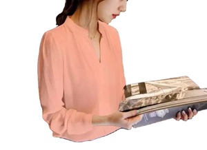 Camisa de poliéster suave para mujer a la moda Proveedor de blusas asequibles para mujer Blusa de poliéster para mujer hecha en Bangladesh Precio barato Tops de moda - Product Image 2