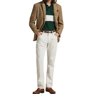 Chemise classique pour homme en maille de coton 100% respirante, avec broderie d'écusson anniversaire, manches courtes décontractées et poignets côtelés - Product Image 5