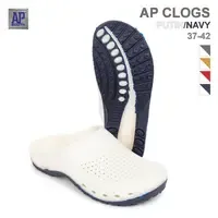 AP Clogs Garden Shoes Putih Navy-Anti Slip PVC Slip on <b>Slippers</b> for <b>Men</b> and Women - Product Image 2