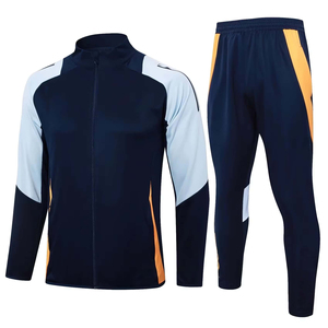 Premium Mesh Soccer Tracksuit Customizable Football Training Suit Quick Dry <b>Jacket</b> And Pants For Practice - Product Image 1