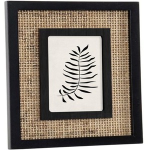 Cadre photo en résine et rotin fait main de haute qualité avec des éléments en laiton doré faits à la main et disponible en 6 couleurs - Product Image 1