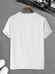 T-shirts pour femmes à manches courtes, col rond, coupe ajustée, 92% coton, 8% élasthanne, uni - Product Image 2
