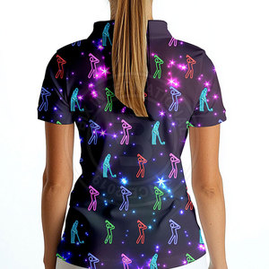 Nuevo Estilo de Camisetas de Golf para Mujer, Tejido Elástico, Ropa de Golf Cómoda, Colección de Moda para Exteriores - Product Image 3