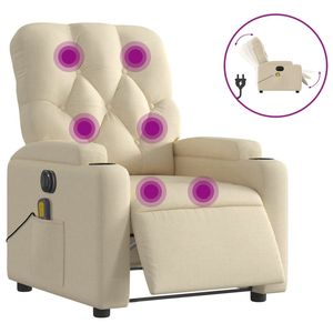 Sillón de Masaje Eléctrico Reclinable de Poliéster con Construcción de Madera Contrachapada y Metal - Product Image 2