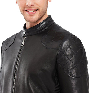 Veste en cuir pour homme de haute qualité avec un tissu intérieur doux et un style urbain élégant, veste en cuir tendance - Product Image 6