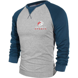 T-shirts Smart Fit classiques, T-shirts de baseball sur mesure, T-shirts en coton à manches longues raglan pour hommes, T-shirts à col rond - Product Image 3