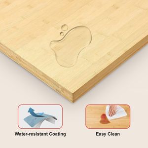 Scrivania per Computer in Bambù Massiccio 70,9 X 29 X 1,5 con Telaio Regolabile Elettricamente, Supporta fino a 150 Kg - Product Image 5