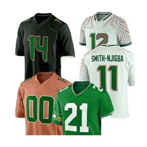 Camiseta de Fútbol Americano Personalizada con Logotipo Bordado, Transpirable, de Malla, para Hombre, Ropa Deportiva, Sublimación - Product Image 6