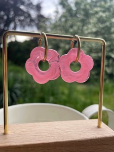 Boucles d'oreilles en résine en gros à prix réduit, multicolores, personnalisables, article de gros d'usine, fabriqué en résine - Product Image 5