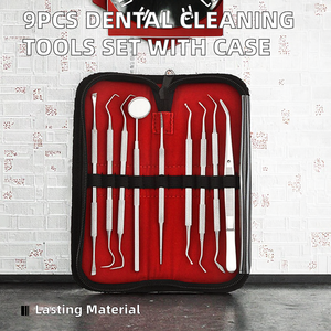 Ensemble d'instruments d'hygiène bucco-dentaire certifiés CE, étui, outils de nettoyage des dents et des gencives, élimination du tartre par Dentavex - Product Image 2