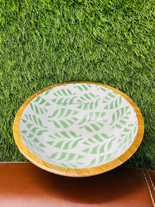 Customized <b>Small</b> Luxury Meena Design Artisan Craft Eco-Friendly Sustainable Party Food Serving Utensil Mango Wood <b>Bowl</b> Polished - Product Image 3