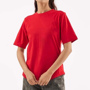 Camisetas de Verano para Mujer con Hombros Caídos y Estampado, Ropa Casual Transpirable de Manga Corta de Algodón, Servicio OEM Personalizado - Product Image 4