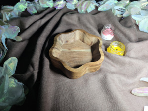 Cuenco de Madera Hecho a Mano de Lujo para Velas |   Recipiente para Velas de Madera Natural de Primera Calidad - Product Image 3