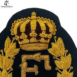 Insignias Premium Bullion Blazer con Bordado de Hilo Dorado, Diseño 3D, Pin de Seguridad, Fabricación Personalizada, Accesorios para Uniformes - Product Image 6