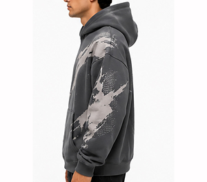 Sudadera con Capucha de Diseñador, Estilo Holgado, Ropa Urbana, Sudadera Informal para Hombre, Uso Diario - Product Image 5