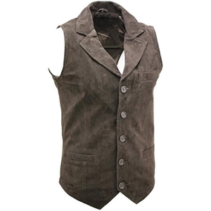 Chaleco de Motocicleta de Cuero de Cabra Genuino, Diseñado para Hombres que Prefieren un Ajuste Tradicional con Durabilidad, Chaleco de Motociclista - Product Image 6