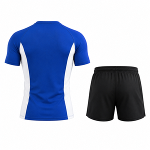Ensemble T-shirt et short de sport pour homme, été, fitness, maille légère, respirant, évacuation de l'humidité, séchage rapide, course à pied, entraînement, vêtements de sport - Product Image 2
